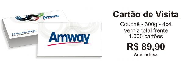 CARTÃO DE VISITA Couche 300g